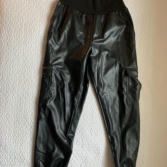 Cinq a sept Giles leather cargo jogger - Picture 3 of 13
